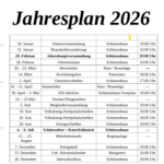 Jahresplan 2026