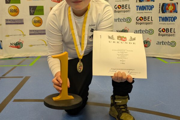 Bogenschießen: Nino ist Landesmeister 2026