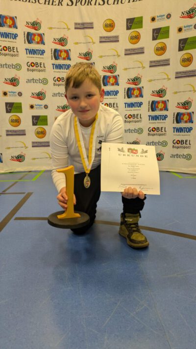 Bogenschießen: Nino ist Landesmeister 2026